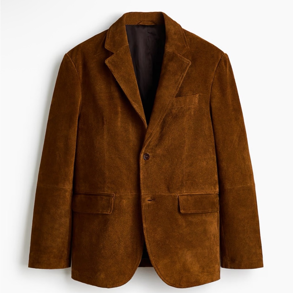 H&M RELAXED FIT SUEDE JACKET